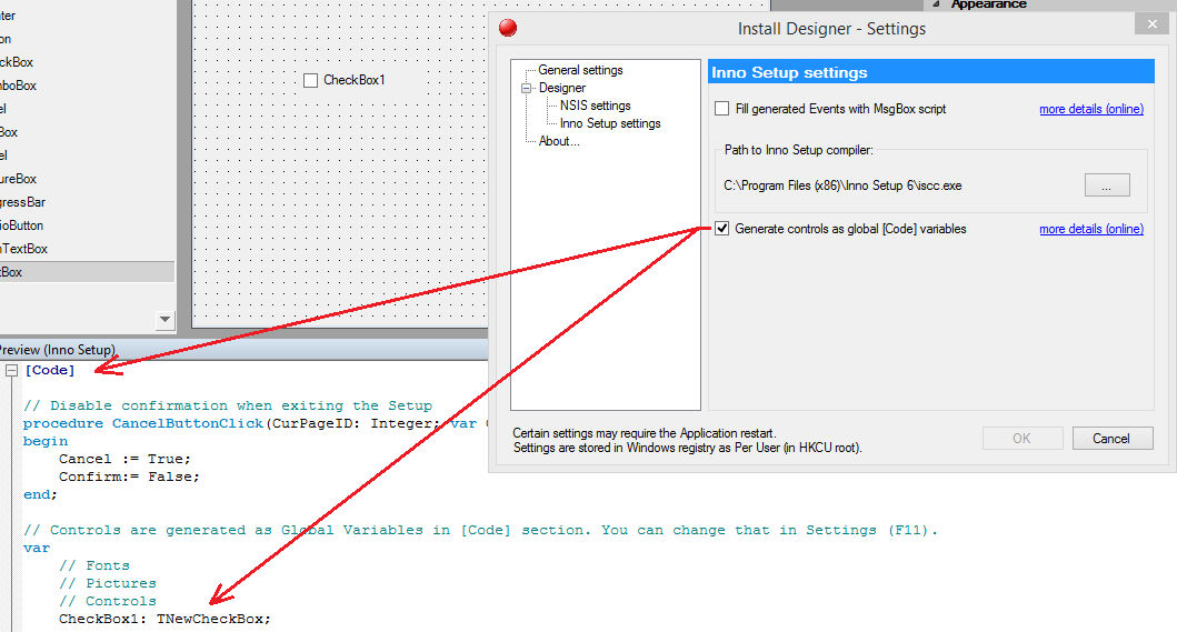 Global Variables mode