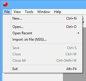 InstallOptions dialogs (.ini files) import