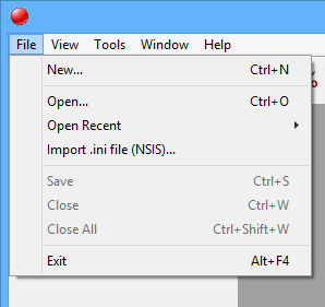 Import of InstallOptions .ini files 